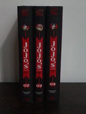 Hard Cover Jo Jo's  Bizzare Adventures 2 3 4 Manga Anime Hirohiko Araki